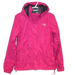 North Face Bright Pink Rain Coat Size M